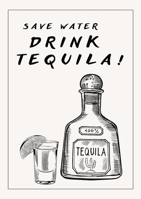 Save Water Drink Tequila Paper Canvas save-water-drink-tequila-paper-canvas