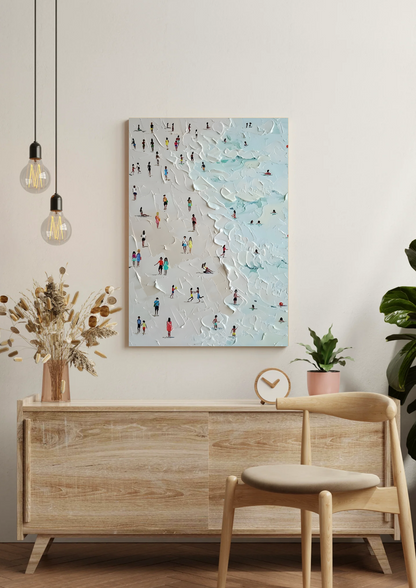 Textured Beach Modern Art