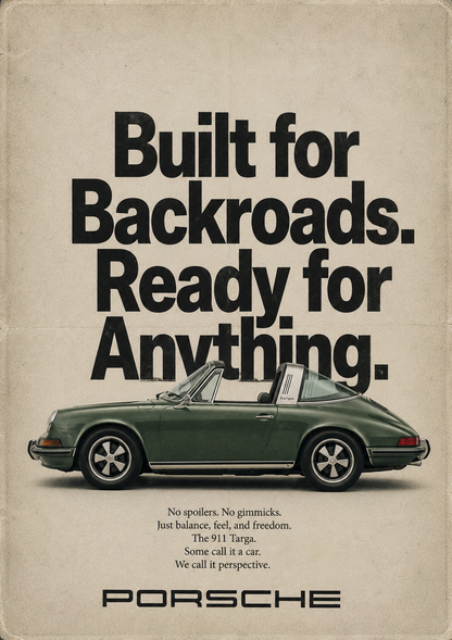 Porsche Built for Backroads